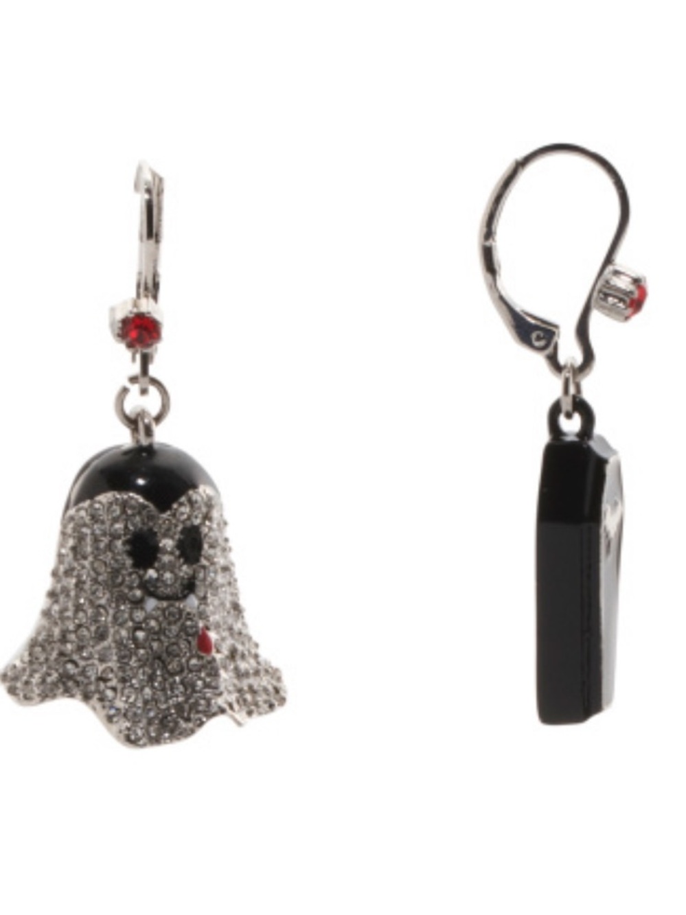 Betsey Johnson NWT Ghost & Coffin Mismatch Earrings - Picture 3 of 3